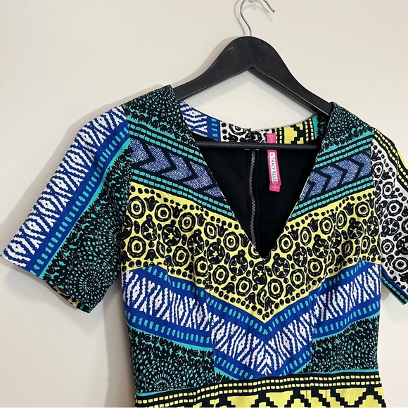 Plenty by Tracy Reese Colouful Abstract Print Mini Dress - Picture 3 of 14